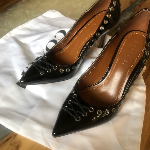 Coach  Patton leather heels 3.5 inch - Picture 7 of 7